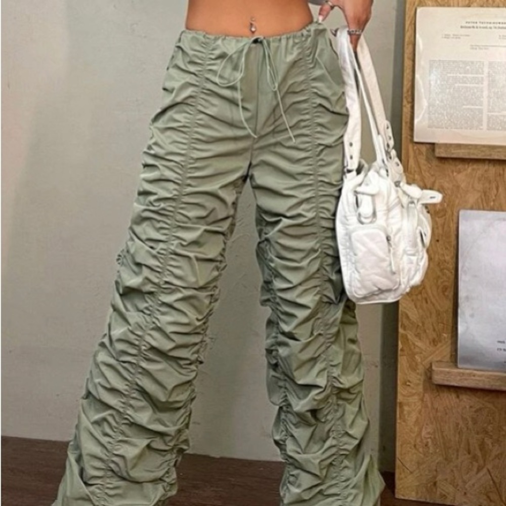 Green Parachute Pants